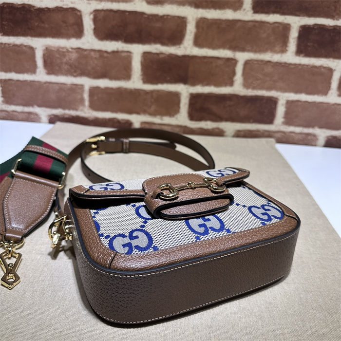 Gucci Horsebit 1955 mini bag 658574 Jumbo GG Beige High