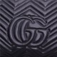 Gucci GG Marmont medium matelassé top handle bag  Black Leather High