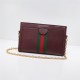 Gucci Ophidia GG small shoulder bag Burgundy leather High