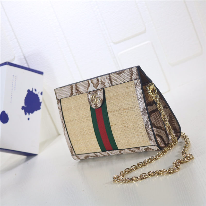 Gucci Ophidia GG small shoulder bag Snake Beige High