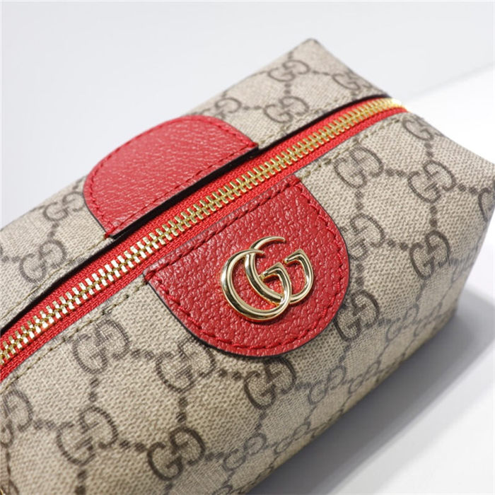 Ophidia GG cosmetic case 548393 Red High