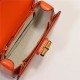 Gucci Bamboo 1947 small top handle bag Orange-Red Leather 675797 High