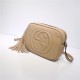 Gucci Soho Small Leather Disco Shoulder Bag 308364 Beige High