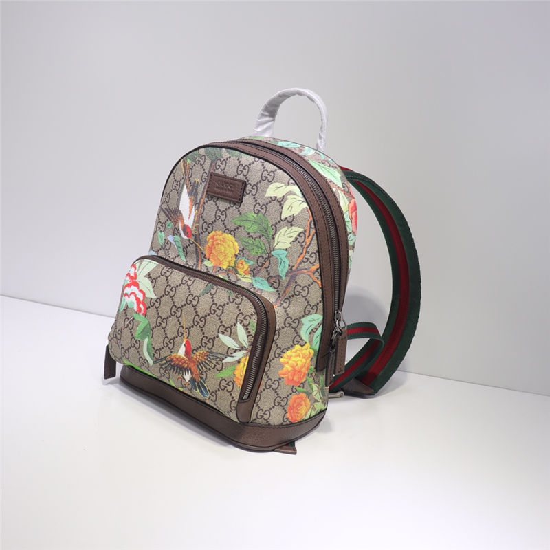 Gucci Backpack 427042 Supreme Flowers & Birds Brown High