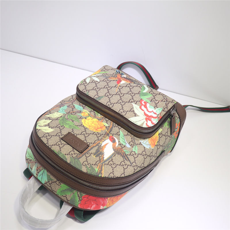 Gucci Backpack 427042 Supreme Flowers & Birds Brown High