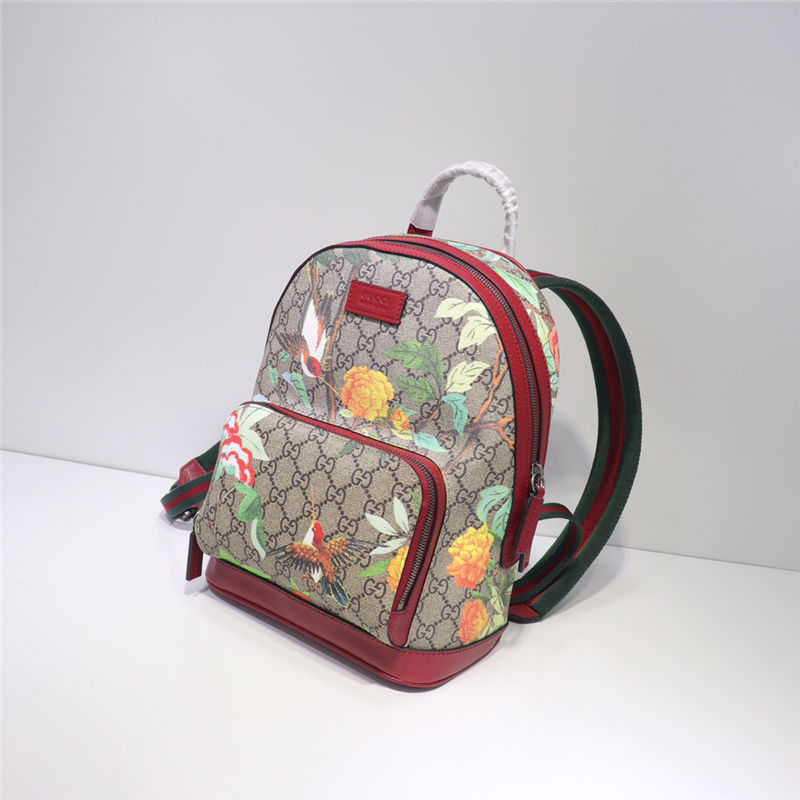 Gucci Backpack 427042 Supreme Flowers & Birds Red High