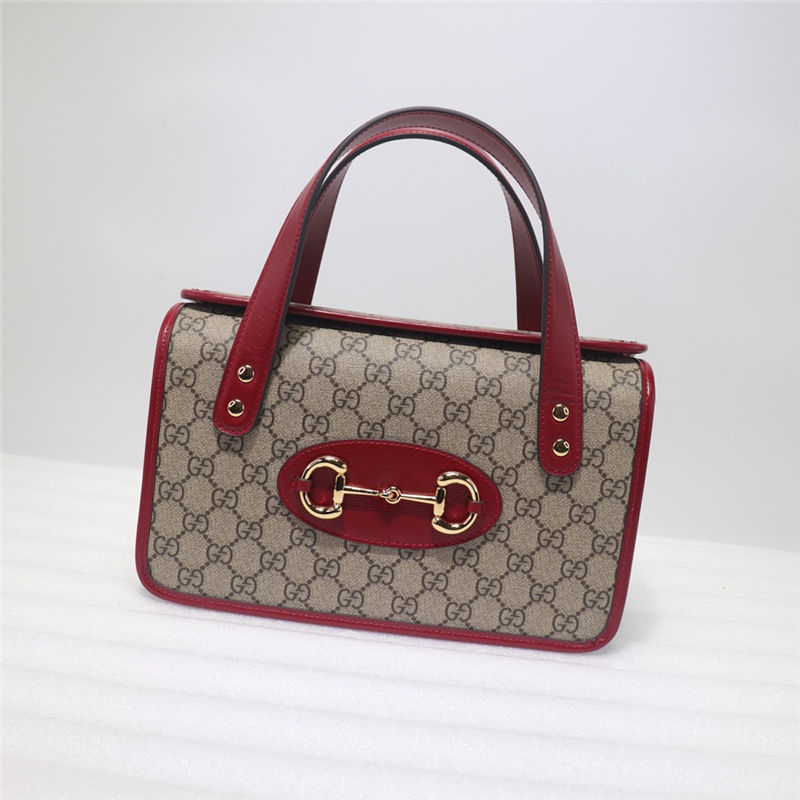 Gucci Horsebit 1955 small top handle bag 627323 Red High