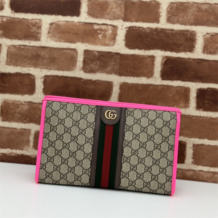 Gucci OPHIDIA POUCH 598234 Fuchsia High