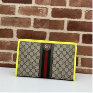 Gucci OPHIDIA POUCH 598234 Yellow High