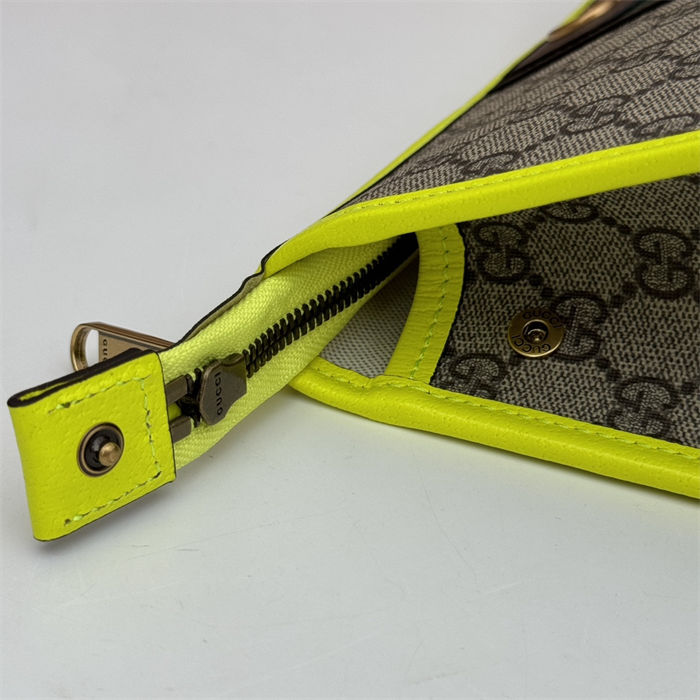 Gucci OPHIDIA POUCH 598234 Yellow High