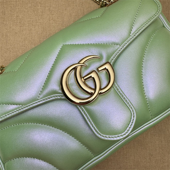 GG Marmont small matelassé shoulder bag-fresh Green High