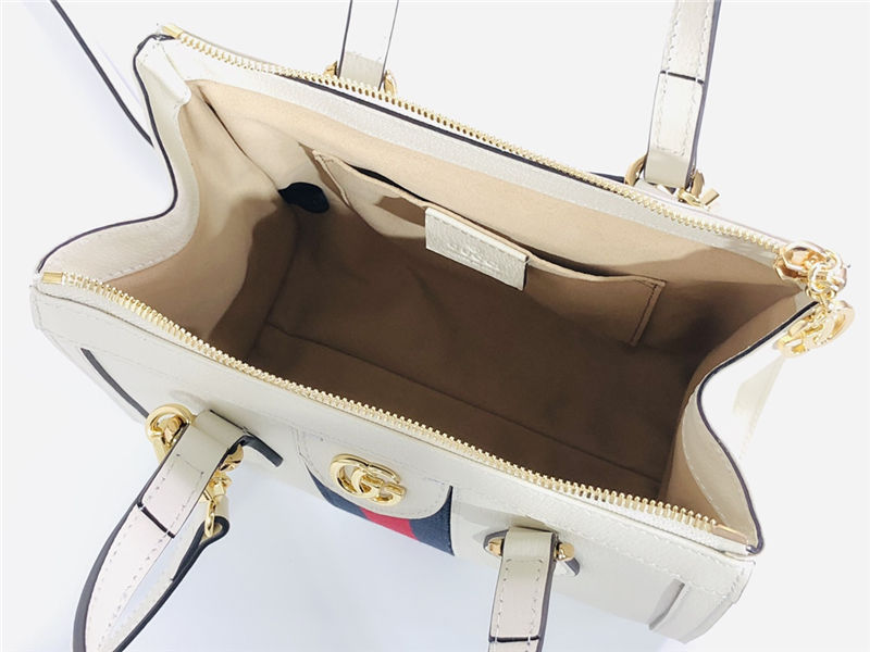 Ophidia small GG tote bag 547551 Leather White high