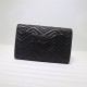 GG Marmont Clutch Leather Black 498079 High