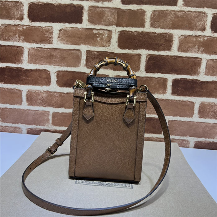 Gucci Diana mini tote bag 739079 Brown High