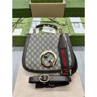 Gucci BLONDIE MEDIUM TOP HANDLE BAG 721172 GG Supreme canvas High