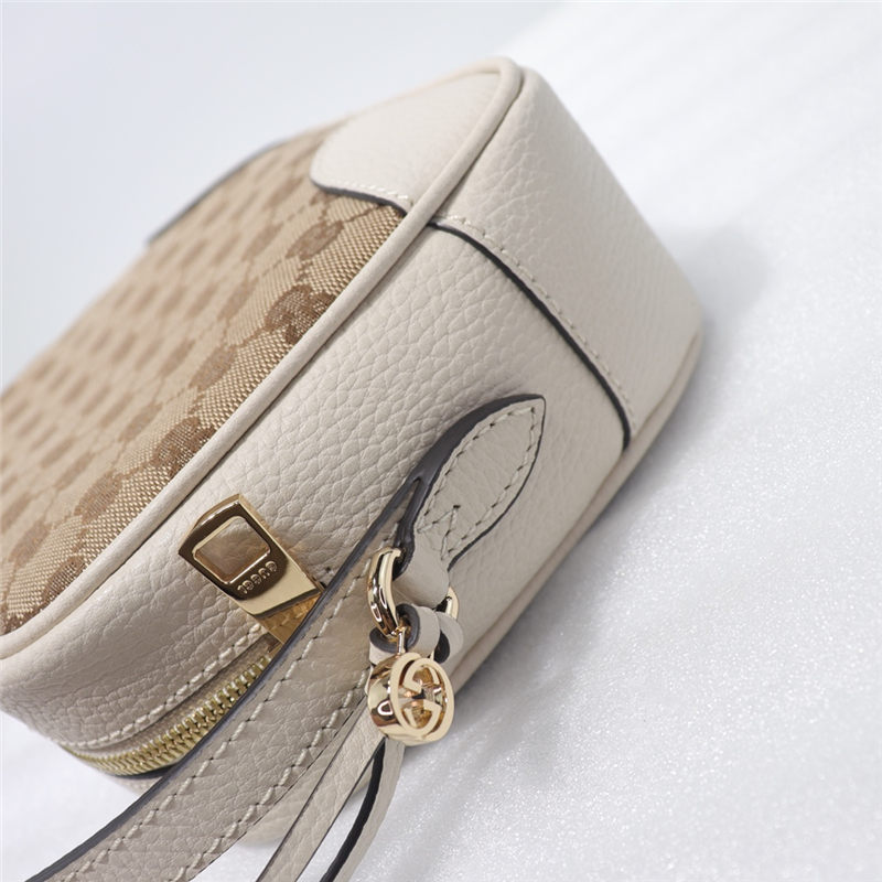 Gucci Bree Original GG canvas mini messenger bag White 387360 High