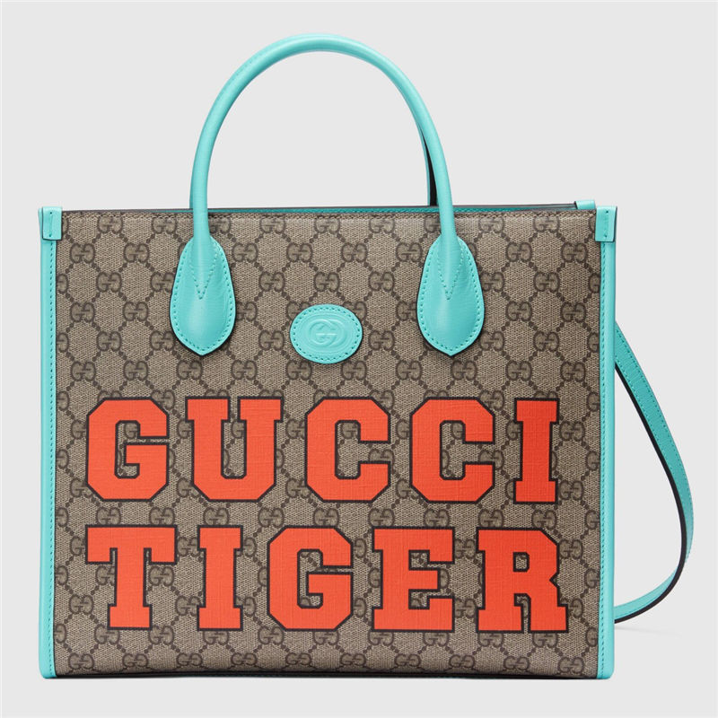 Gucci GG small tote bag 659983 Gucci TIGER Blue High