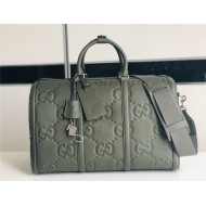 Gucci JUMBO GG SMALL DUFFLE BAG 725282 Dark Green High