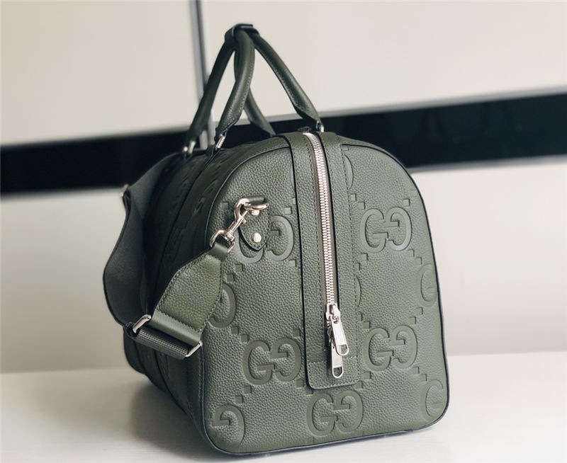 Gucci JUMBO GG SMALL DUFFLE BAG 725282 Dark Green High