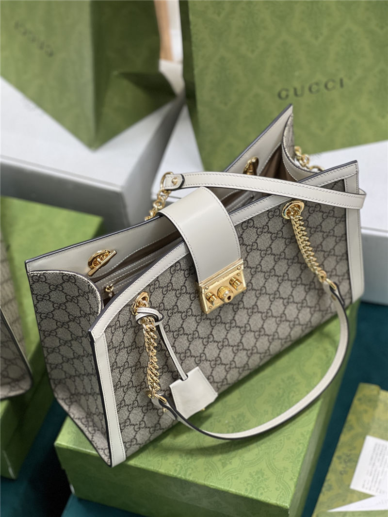 Gucci Padlock GG medium shoulder bag 479197 White High