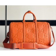 Gucci JUMBO GG SMALL DUFFLE BAG 725282 Orange High