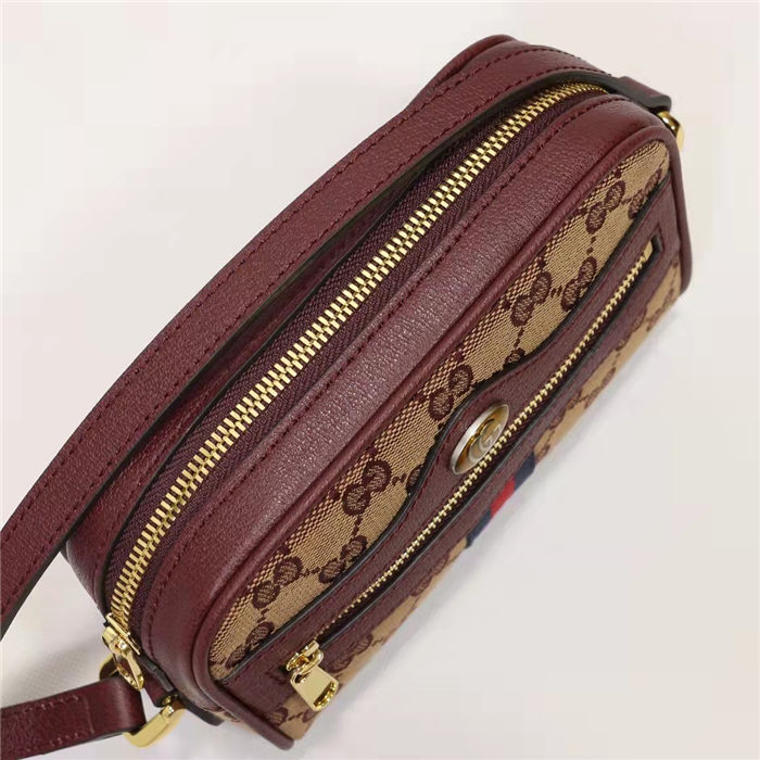 Ophidia GG mini bag 517350 Burgundy High