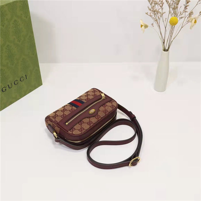 Ophidia GG mini bag 517350 Burgundy High