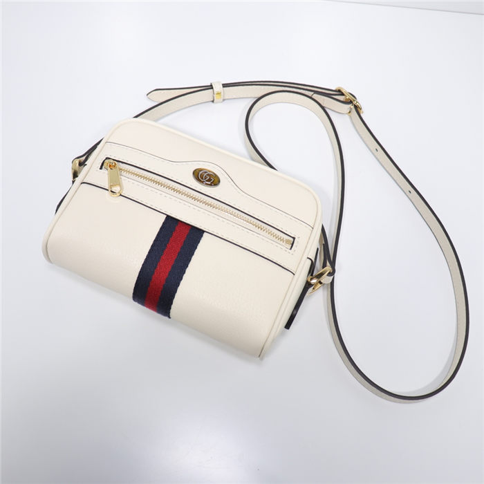 Ophidia GG mini bag 517350 Leather White High