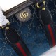 Gucci Soft GG Supreme Duffle Bag 459311 Blue Velvet High