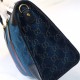 Gucci Soft GG Supreme Duffle Bag 459311 Blue Velvet High