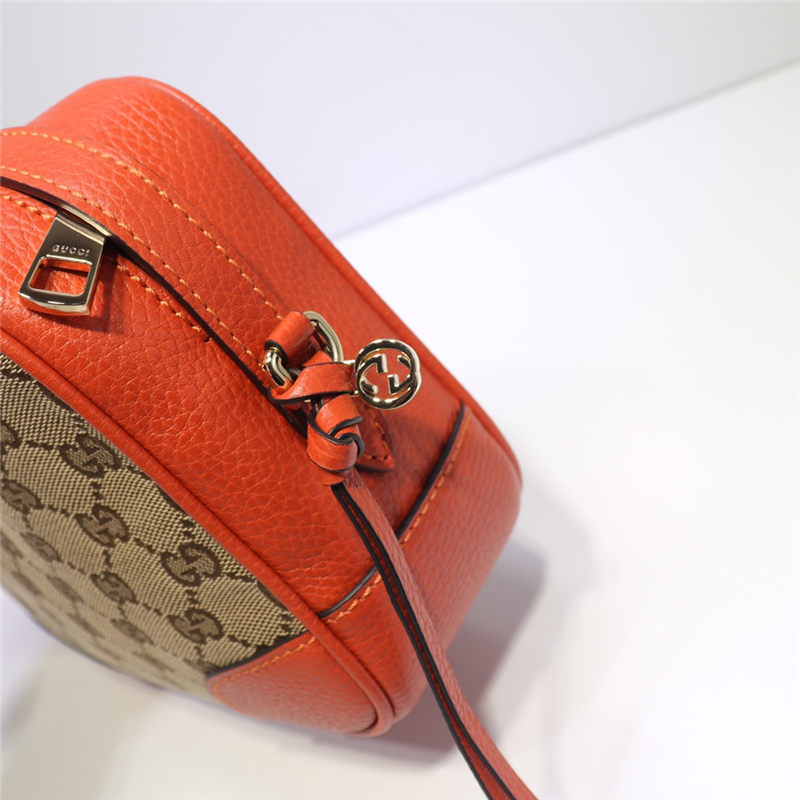 Gucci Bree Original GG canvas mini messenger bag Orange 387360 High