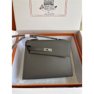 Hermes Kelly Sellier 25 Epsom WAX Grey High