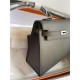 Hermes Kelly Sellier 25 Epsom WAX Grey High