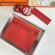 Hermes Kelly Danse 22cm Evercolor WAX Red Silver Metal High