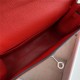 Hermes Kelly Danse 22cm Evercolor WAX Red Silver Metal High