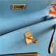 Hermes Kelly Danse 22cm Evercolor WAX Blue du Nord Gold Metal High