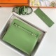 Hermes Kelly Danse 22cm Evercolor WAX Vert Criquet Gold Metal High