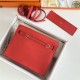 Hermes Kelly Danse 22cm Evercolor WAX Red Gold Metal High