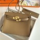 Hermes Kelly Danse 22cm Evercolor WAX Weimer Beige Gold Metal High