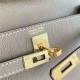 Hermes Kelly Danse 22cm Evercolor WAX Etoupe Gold Metal High