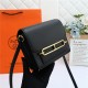 Hermes Roulis 19 bag Evercolor WAX Gold Metal Black High