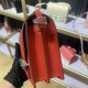 Hermes Roulis 19 bag Evercolor WAX Silver Metal Red High