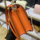 Hermes Roulis 19 bag Evercolor WAX Gold Metal Orange High