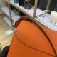 Hermes Roulis 19 bag Evercolor WAX Gold Metal Orange High