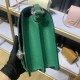 Hermes Roulis 19 bag Evercolor WAX Silver Metal Green High