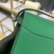 Hermes Roulis 19 bag Evercolor WAX Silver Metal Green High