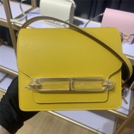 Hermes Roulis 19 bag Evercolor WAX Gold Metal Yellow High