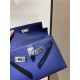 Hermes Kelly Mini II Bag Epsom Leather In Bleu Obscur CTN High