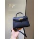 Hermes Kelly Mini II Bag Epsom Leather In Black CTN High