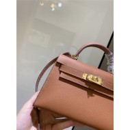 Hermes Kelly Mini II Bag Epsom Leather In Gold CTN High